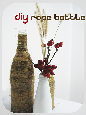 A+Design: DIY Rope Rustic Bottle