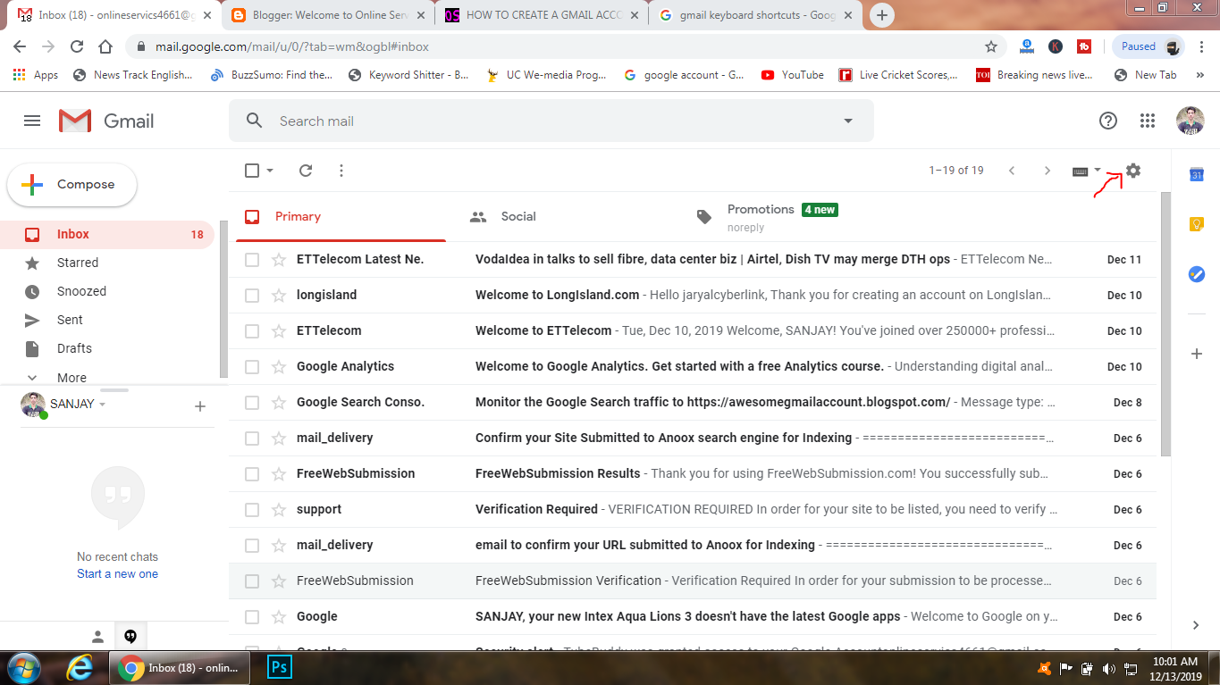 How to use Keyboard shortcuts professionally on Gmail Account in 2020