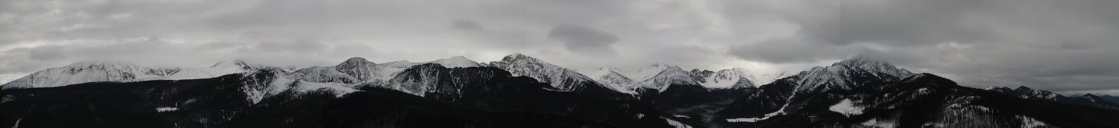 Panorama na Tatry z Nosala.