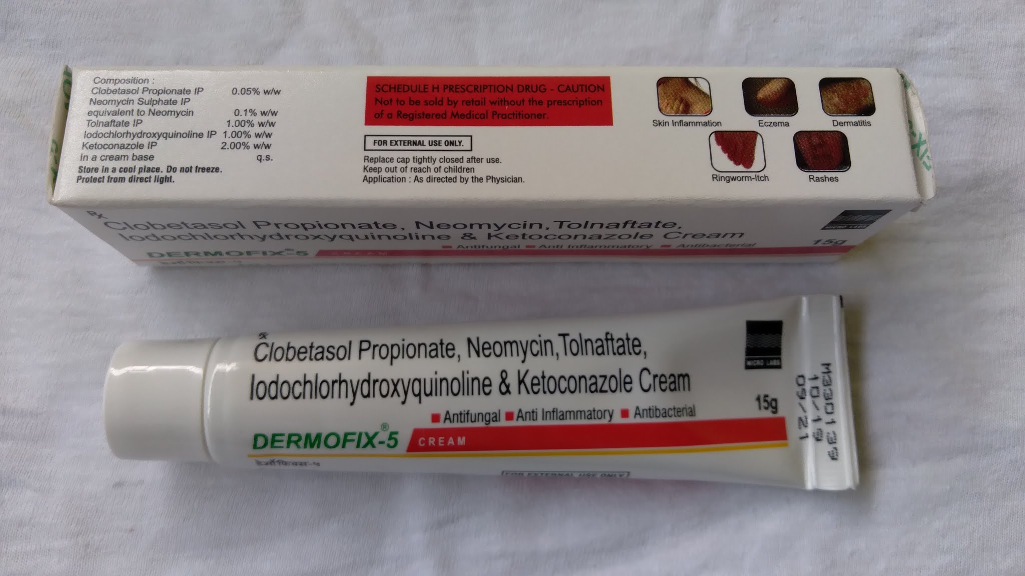 Dermofix 5 Cream Uses Dosage Composition Sideeffects and Precautions