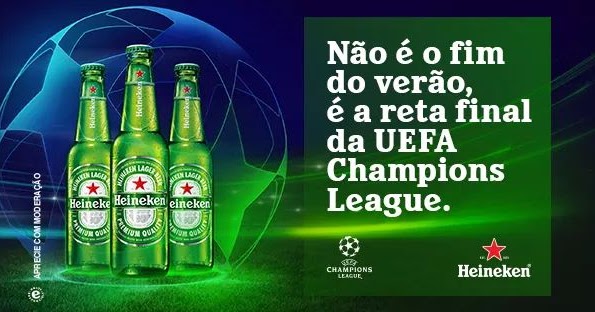 Heineken coloca torcedores em campo e jogadores na arquibancada, para  celebrar a UEFA Champions League Final - APP Brasil