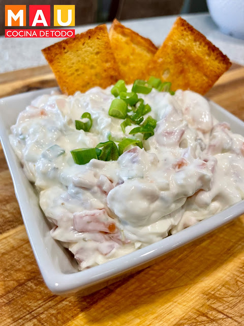mau cocina de todo dip de salmon ahumado receta botana facil