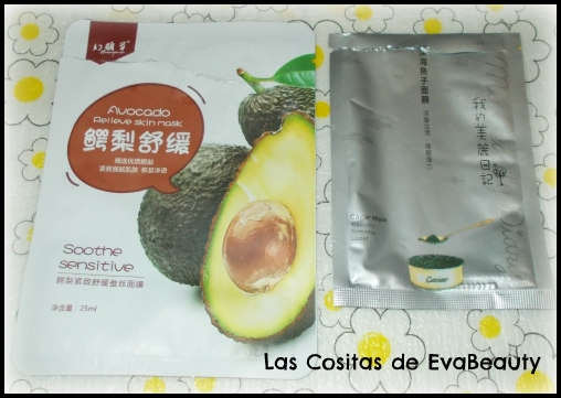 Mascarillas faciales tissú de Aliexpress