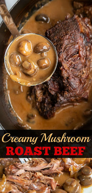 Creamy Mushroom Beef Chuck Roast Recipe