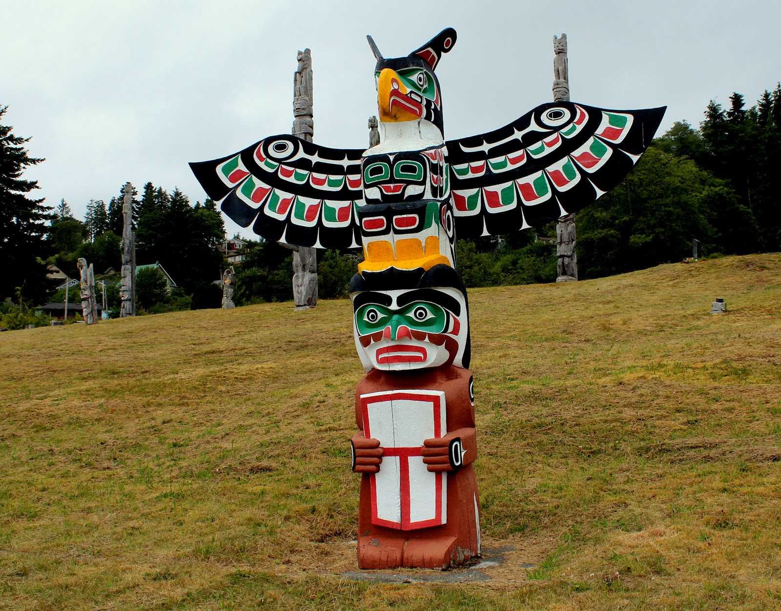 Painted Totem Poles