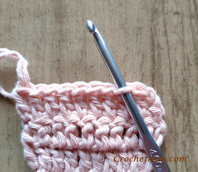 crochet in front loop only