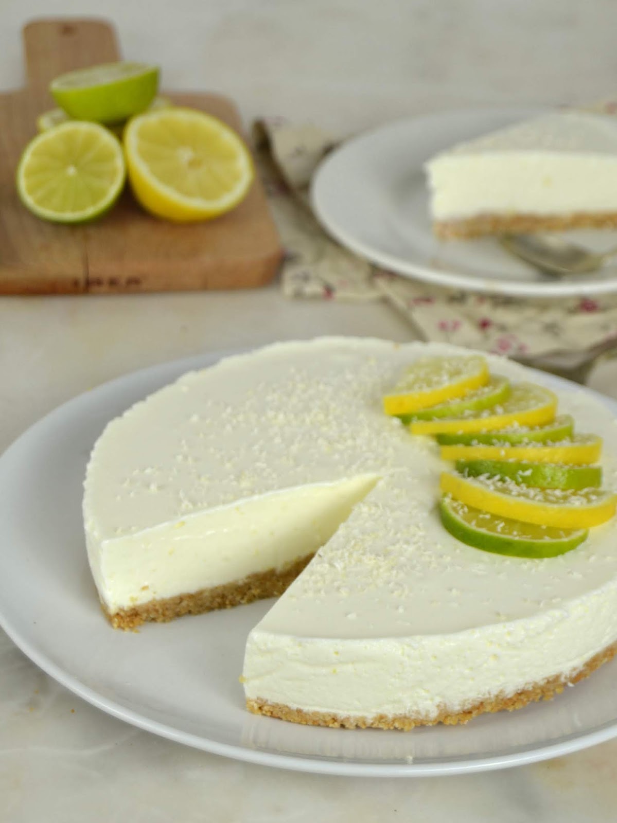 Tarta de limón con yogur ¡Sin horno! Cuuking! Recetas de cocina