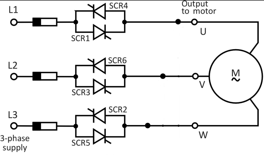 Explain Soft Starters With Diagram