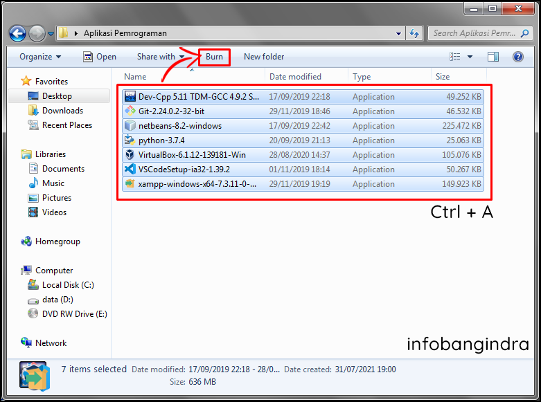 Cara Burning File Ke CD Tanpa Aplikasi Di Windows Info Bang Indra