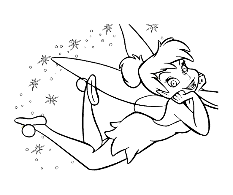 Tinkerbell Coloring 5 Free Disney Fairy Tinkerbell Cartoon Coloring Pages