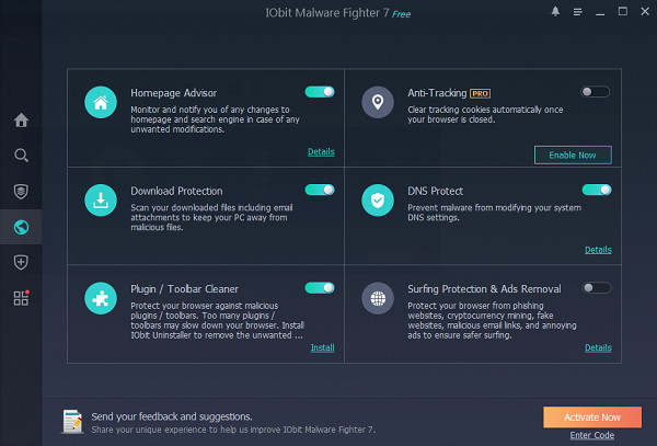 IObit Malware Fighter Free Browser Protection