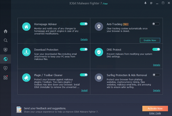 IObit Malware Fighter Gratis browserbescherming