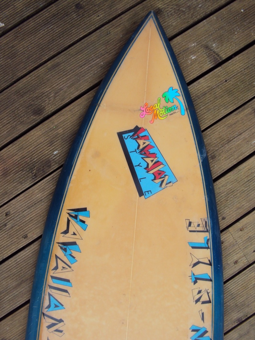 vintage surfboard collector UK 6'4 80s quad for sale