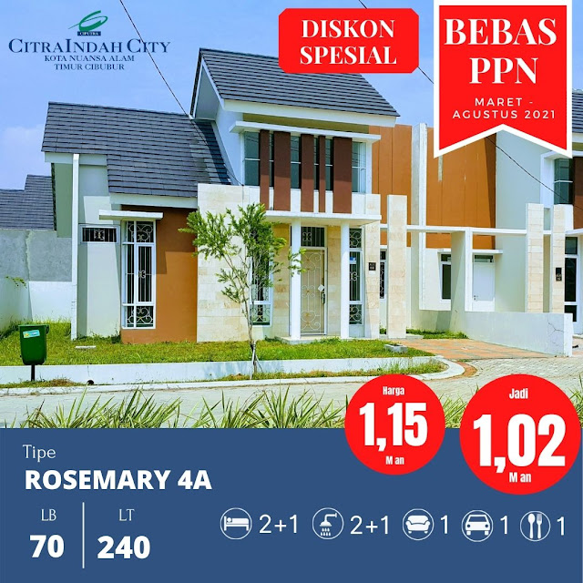 Rumah Murah Bebas PPN 2021 Citra Indah City - Ciputra Grup