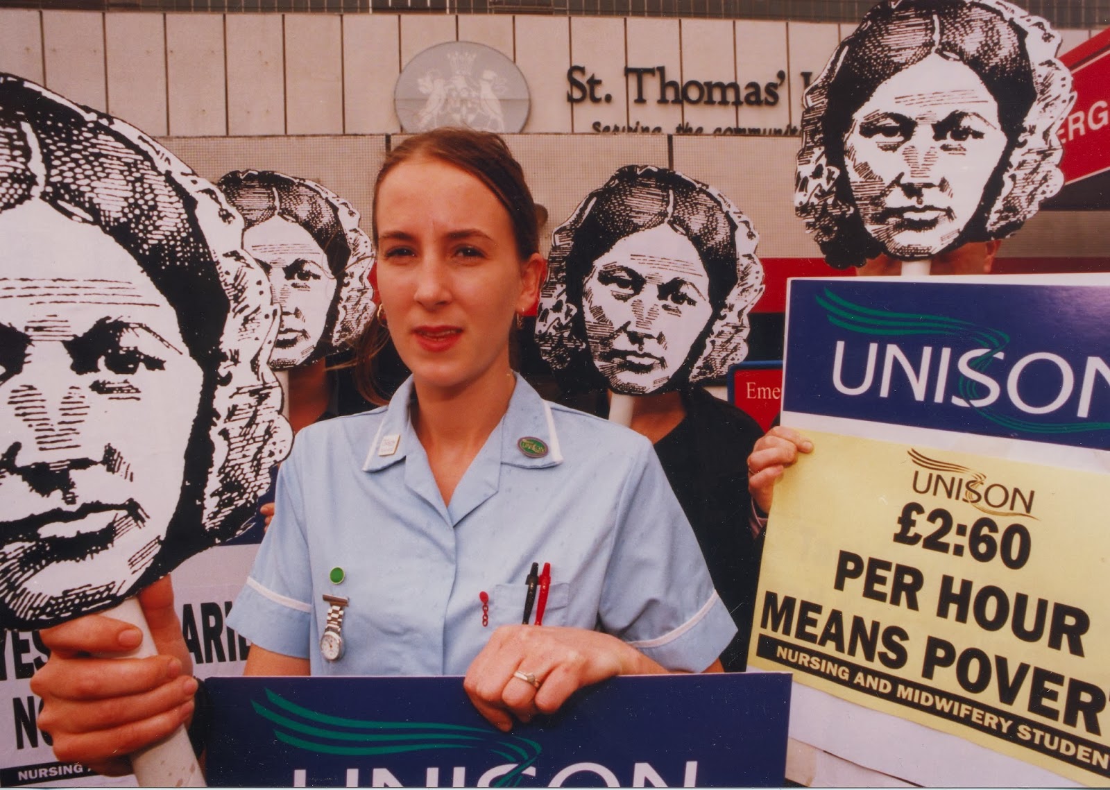 cohse-unison-student-nurses-campaigning-against-poverty-pay-2000