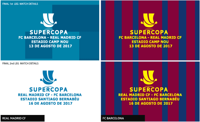 Football teams shirt and kits fan Spainish Super Copa 2017 Match Details