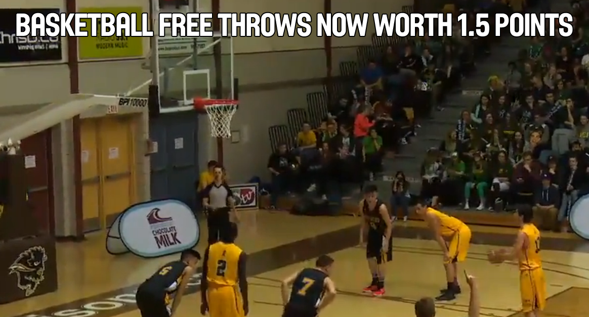 Basketball Free Throws Now Worth 1.5 Points Each Basketball Manitoba