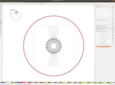 Inkscape - Group all elements in a ring.