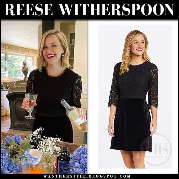 Reese Witherspoon's black croc crossbody bag