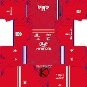 Olympique Lyonnais 2019/2020 Kit - Dream League Soccer Kits