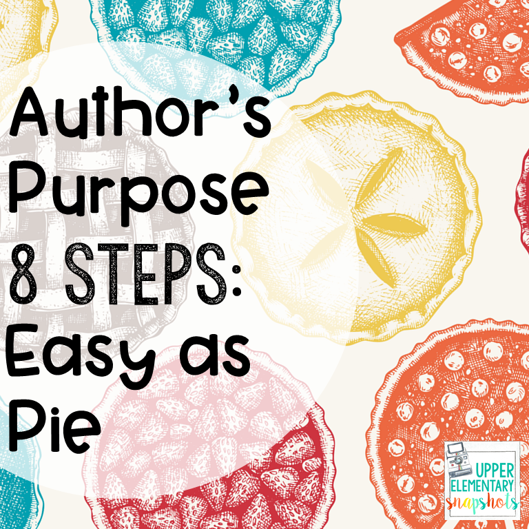 Author's Purpose: 8 Steps Easy as Pie