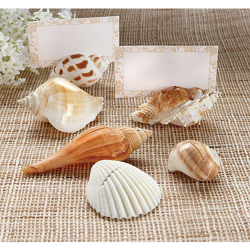 Chinoiserie Chic Seashell Place Card Holders