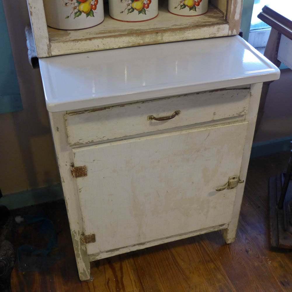 The Wildwood Flower 1930s Marsh Apartment Sized Hoosier Style Cabinet