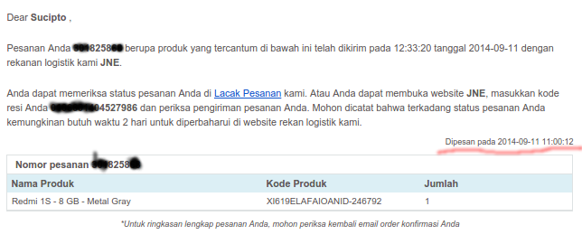 Screenshot Orderan Redmi1s