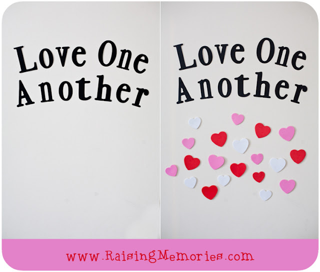 Valentine Family Home Evening Ideas - Love One Another Wall