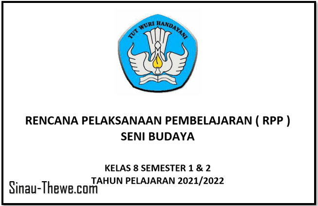 RPP 1 Lembar Seni Budaya Kelas 8 SMP/MTs Tahun 2021/2022