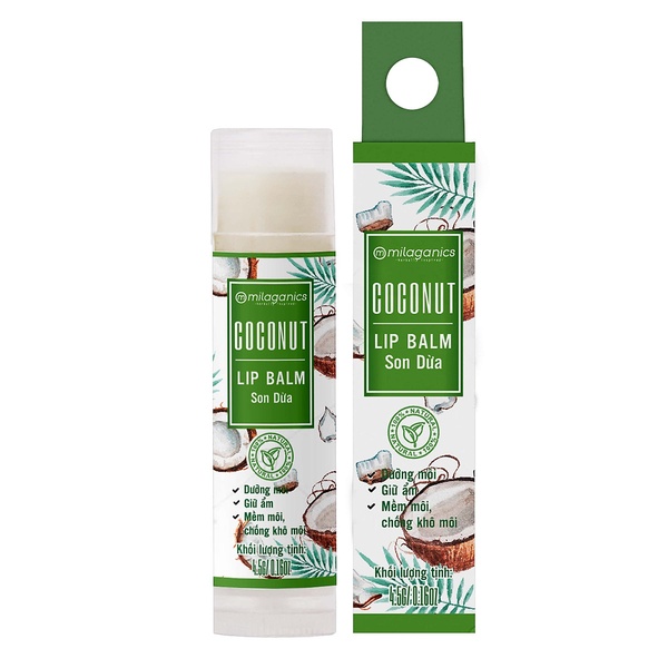 SON DƯỠNG MÔI DƯỠNG ẨM, GIẢM THÂM MÔI 4.5G - MILAGANICS SON DƯỠNG MÔI DƯỠNG ẨM, GIẢM THÂM MÔI 4.5G - MILAGANICS