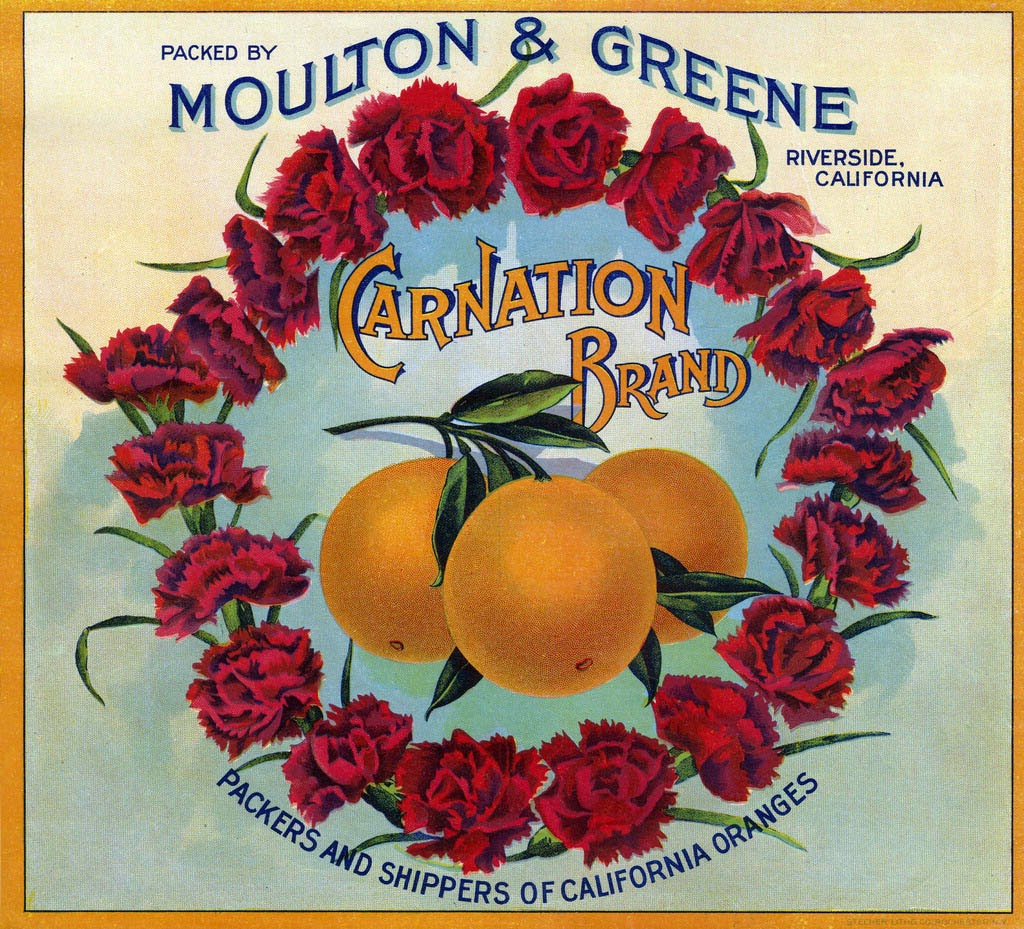 Clearwater Florida Lighthouse Orange Citrus Fruit Crate Label Art Print 