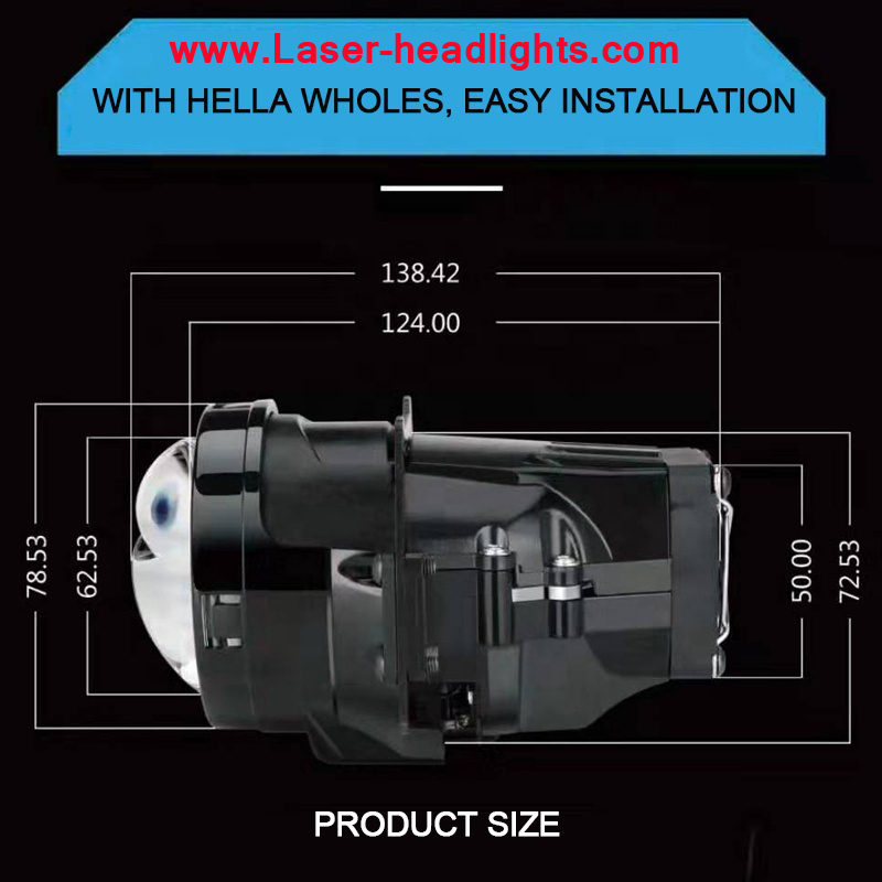 What are laser projector headlights?