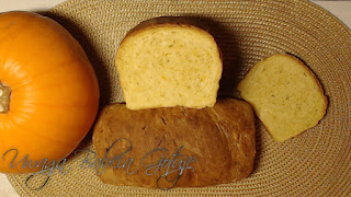 Chleb z dynią widok z góry