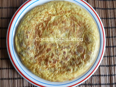 tortilla de setas con jamón