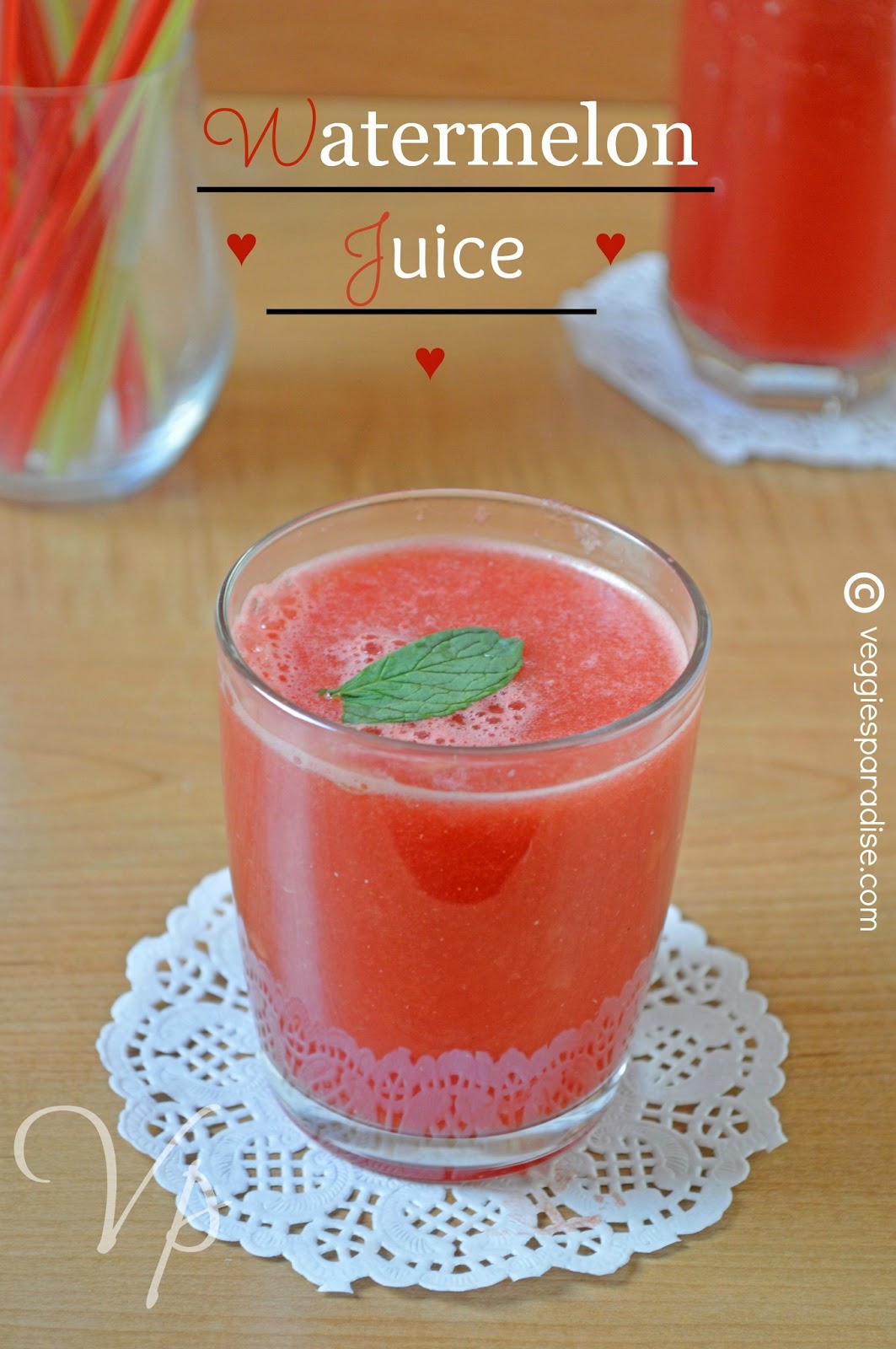 Fresh Watermelon Juice Summer Drink Recipes Veggies Paradise