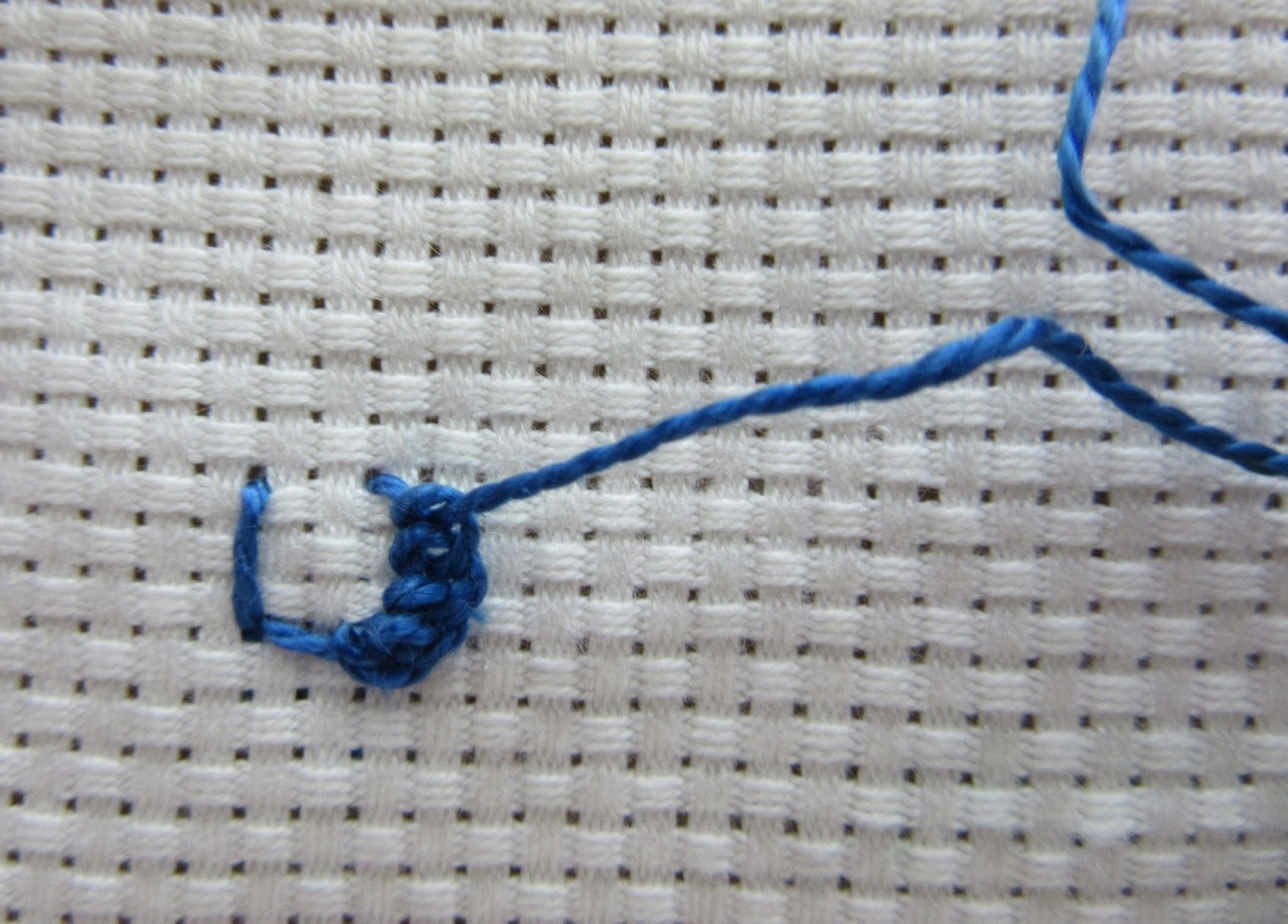 Queenie's Needlework Sunday Stitch School Lesson 27 Buttonholed