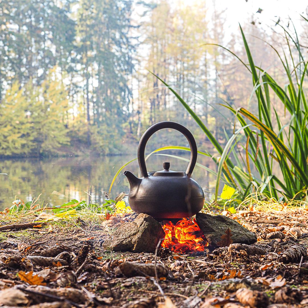 Pots and Tea: Ceramic Kettles on Fire