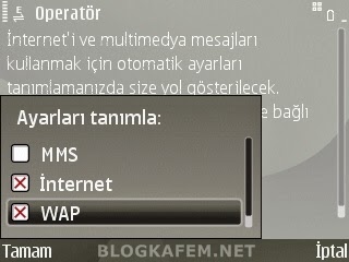 nokia telefonlarda internet ve mms ayari yapmak nasil yapilir blogkafem net