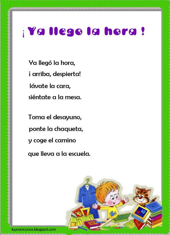 Poesias de la escuela Imagui Poesias de la escuela Imagui