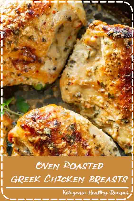 OvenRoasted Greek Chicken Breasts Amazing Recipes Foods