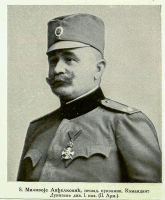 Milivoje Andjelković, Colonel of Infantry Commandant of the Danube Division I (2nd Army).