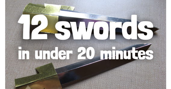 Miscellany of Randomness: How to make 12 swords in under 20 minutes