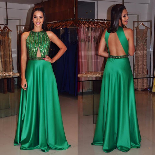 vestido verde madrinha ou formanda