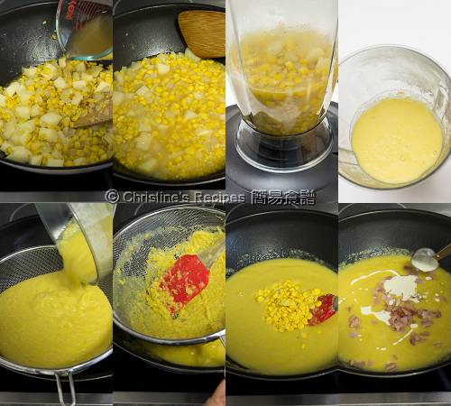 鮮粟米忌廉濃湯製作圖 Fresh Corn Soup Procedures02