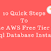 10 Quick Steps To Create Amazon Free Tier RDS MySql Database Instance