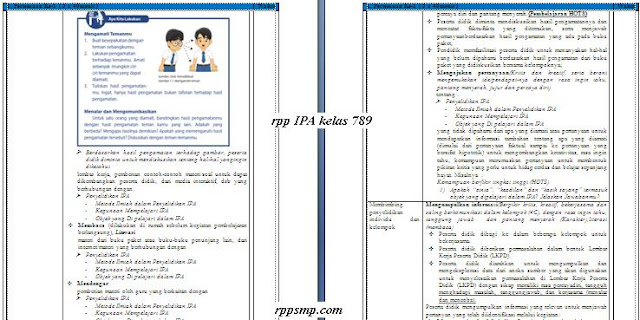 Download Rpp IPA Smp Kelas 7 8 9 Kurikulum 2013 Revisi