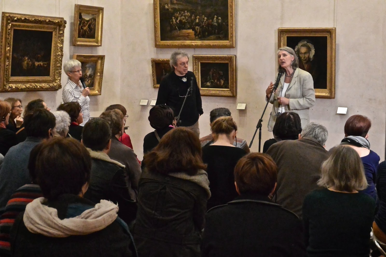 Louise Penny et Hubert Artus au musée des Beaux-Arts de Lyon Quais des polars à Lyon : Le polar s'invite au musée conversation autour d'une oeuvre de Géricault, La monomande l'envie