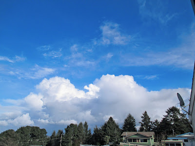 Big Puffy Clouds Eureka Humboldt Bay photo by Gregory Vanderlaan