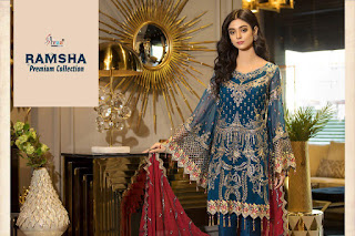 Shree Fab Ramsha Premium collection Pakistani Suits wholesale price Online india